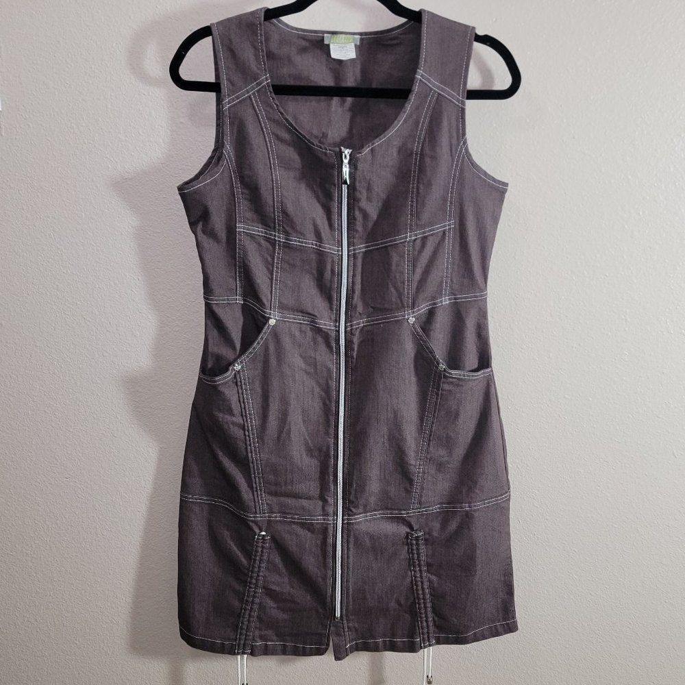 Dolceeza Zip Up Sporty Dress Size Small